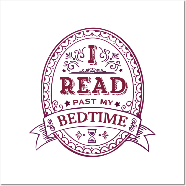 I Read Past My Bedtime Wall Art by Nataliatcha23